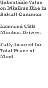 Minibus Company Coventry Leamington Spa Rugby Nuneaton