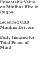 Minibus Company Coventry Leamington Spa Rugby Nuneaton